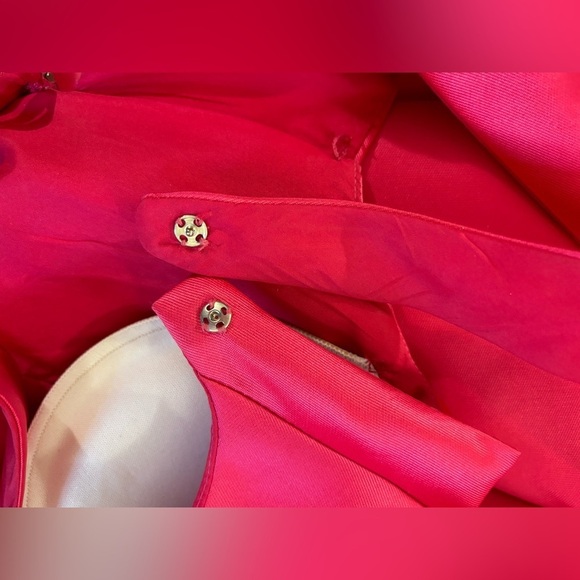 Mac Duggal Bright Pink A-Line Fit & Flare Floral Beaded Petticoat Formal Dress 2 - Picture 13 of 16